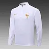 2022 France Half-Pull Training Suit White Football Shirt Set love fball