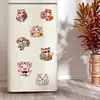 12PCS DIY Diamond Art Refrigerator Sticker Kits for Home Decor (Piglet)