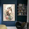 Flower Owl-11CT Stamped Cross Stitch 40*60cm(Big Size)