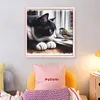 Cat And Sparrow-11CT Stamped Cross Stitch 40*40cm/15.75*15.75in