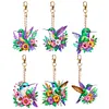 6 PCS Hummingbird Double Sided - 5D DIY Keychain