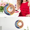 DIY Diamonds Painting Mirror Datura Special Shaped Crystal Drill Crafts Kit