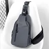 Sac bandouli&egrave;re imperm&eacute;able pour homme avec port de chargement USB
