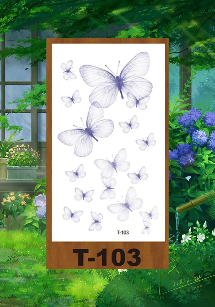 Drop Shipping Small Temporary Tattoo Sticker Small Pattern Rose Flower Owl Swallow Girl Kid Arm Abdomen Neck Ankles Art Tatoo