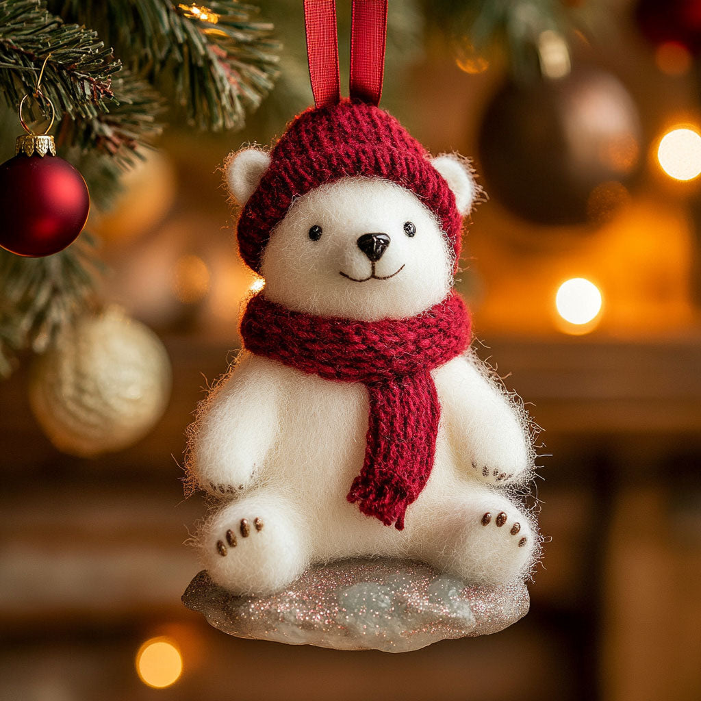 Festive Bear CW1110007CL Christmas Ornament
