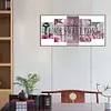 (US Local)HOME 95x45cm 5D DIY Full Drill Round Big Size Diamond Painting Kit Home Wall Room Decor