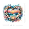 (US Local)Paint By Numbers Kit On Canvas DIY Oil Art Ocean Picture Home Wall Decor40x40cm