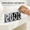 Digital Alarm Clock with LED Display Date Temperature Dimmable Snooze Battery Operated Alarm Clock for Deep Sleepers Kids Elderly Home Office
