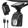 LED Bicycle Front Hanging Light Remote Control Rechargeable 1000LM Bike Light