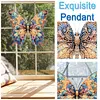 Acrylic Yellow Blue Butterfly - 5D DIY Craft Pendant