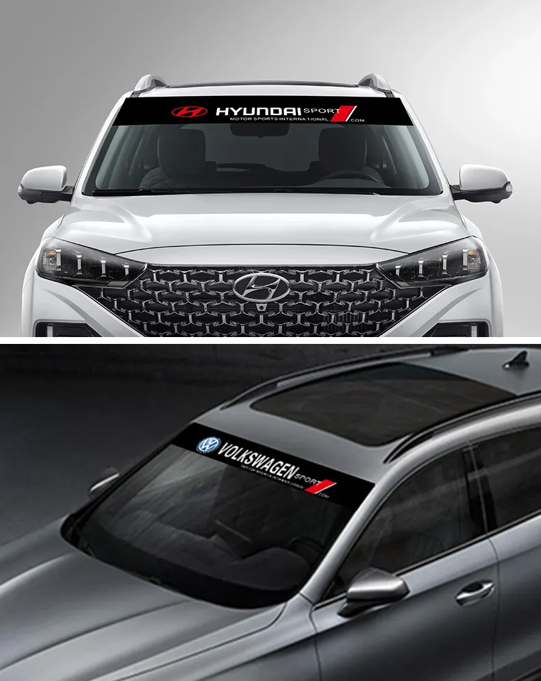 Car front windshield personalized fashion sports decorative stickers