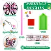 8Pcs Butterfly Diamond Painting Bookmarks Acrylic DIY Diamond Art Bookmarks Kits