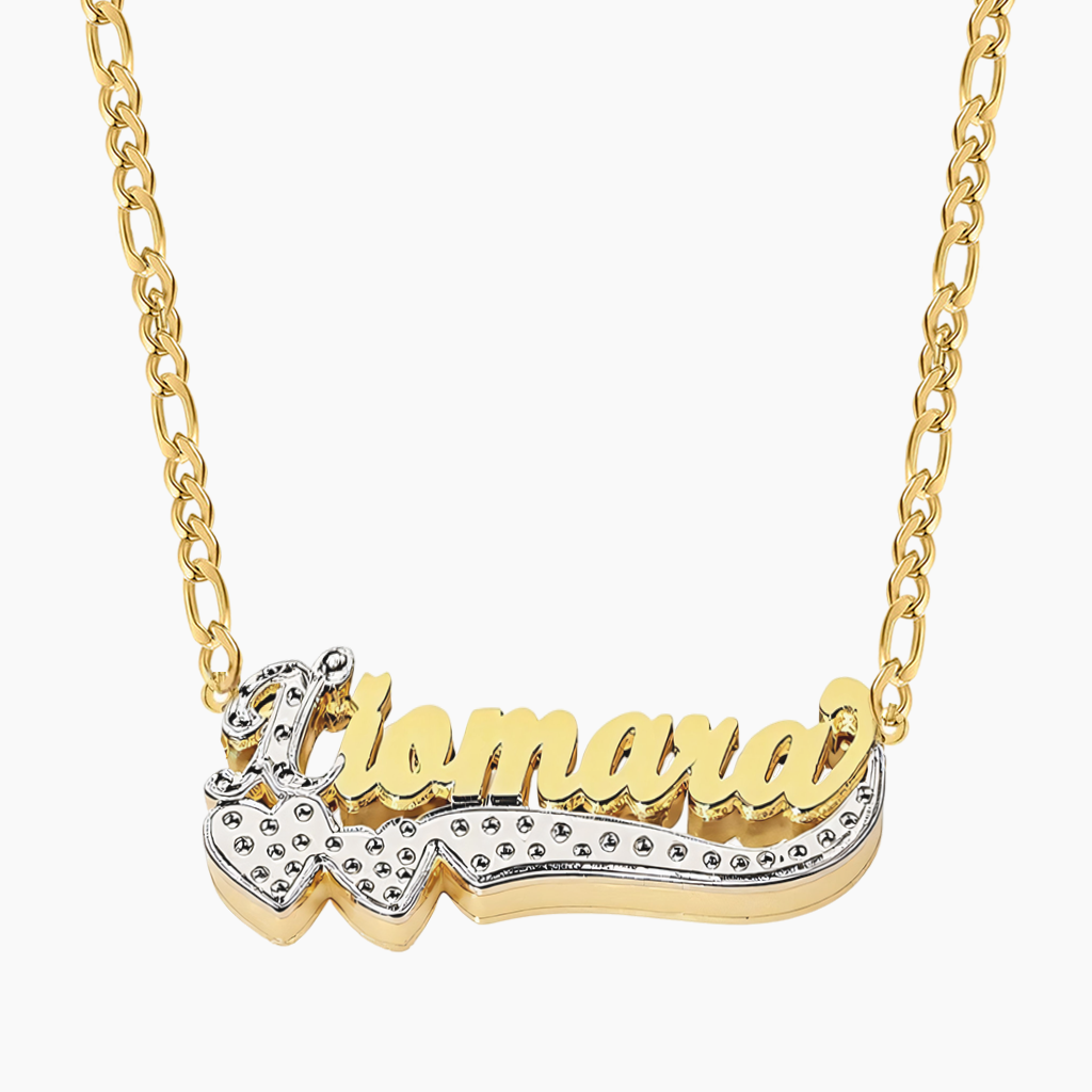 Custom Double-Layer Nameplate Necklace