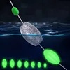 900pcs Luminous Fishing Beads Oval Plastic Glow Fishing Beads Fishing Line Beads