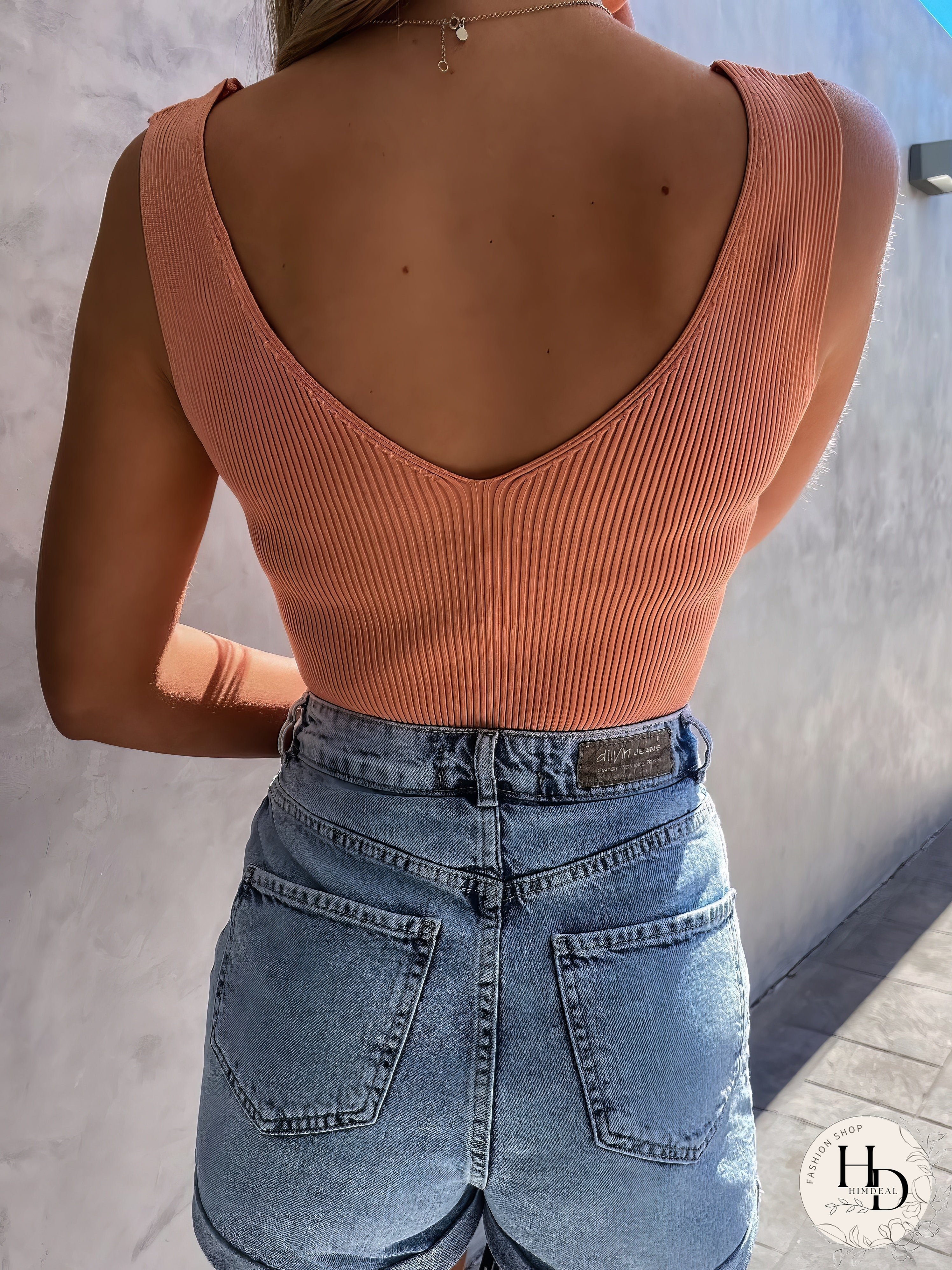 Pure Sleeveless V-Neck Casual Tank Tops