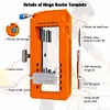 Door Hinge Jig Hinge Mortiser Hinge Router Template for 3in to 5in Hinge(Orange)