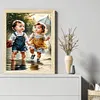 Girl Boy - 11CT Stamped Cross Stitch - 40*50cm - Character