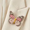 DIY Embroidered Butterfly Brooch Embroidery Butterfly Lapel Pin Clothes Decoration for Backpack Pants T-Shirt Jacket Bags Dress Jeans