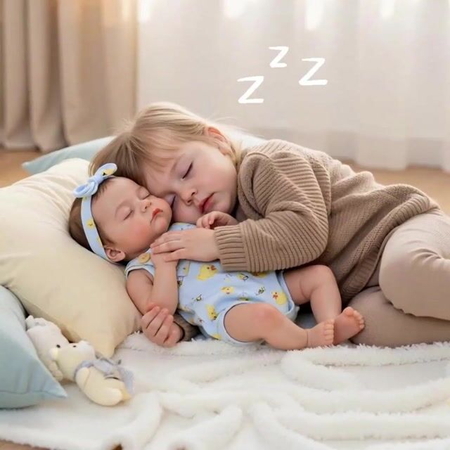 Babeside Liors 12"/16" Realistic Silicone Sleeping Baby Little Infant Girl Soft Support Companion