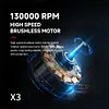 Rechargeable Mini Turbo Jet Fan Turbo Violent Fan 130,000 RPM Powerful Blower with High-Speed Duct Fan