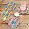 6Pcs/set Diamond Painting Mandala Water Proof Coaster Cup Cushion