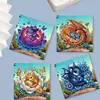 (US Local)6Pcs Bud Dragon DIY Diamond Painting Card for Holiday Party Favors for Friends Greeting Card Kit