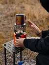 2 In 1 Camping Stove Gas Heater 2500W Portable Roasting Stove for Travelling
