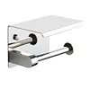 Stainless Steel Toilet Paper Holder Wall Mounted Punch-Free Bathroom Accessories