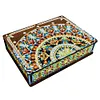 (US Local)DIY Special Shaped Crystal Painting Classic Mandala Style Storage Box Ornament Kit