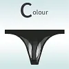 Low Rise Sexy Ice Silk Transparent Ultra Thin Seamless Thong