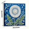 (25x25cm)DIY Dandelion Framed Handmade Pearl Painting Art Craft Kit Living Home Decor