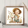 Farm Baby - 18CT Stamped Cross Stitch 25*25cm/9.84*9.84in