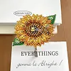 (US Local)6pcs/set Special-shaped Diamond Painting Wall-mounted Key Hook Kit (Sunflower)