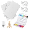 Magic Puffy Paint Kit with 12 Marker&Chian Pen 3D Drawing Magic Canvas Sponge