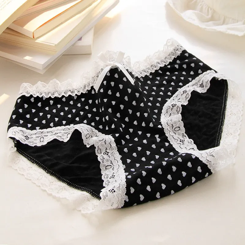 Women's Cotton Underwear Sexy Lace Panties Fashion Leopard Print Traceless Briefs  Waist Comfort Underpants Female Lingerie