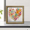 Diamond Painting Wooden Double-Sided Love Flower Ornaments Kit with Photo Frame Desktop
