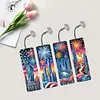 (US Local)4Pcs Diamond Painting Bookmarks Diamond Art Bookmarks for Book Lovers (America)