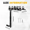 [US Local Warehouse] 4 Bike Rack Bicycle Carrier Racks Hitch Mount Double Foldable Rack for Cars Trucks SUVs and Minivans with a 2 Inch Hitch Receiver