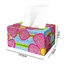 5D DIY Diamond Painting Handmade Crystal Square Tissue Box Kit (Flower)
