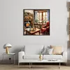 (US Local)Winter Warming Room-11CT Stamped Cross Stitch Kit(50x50cm)