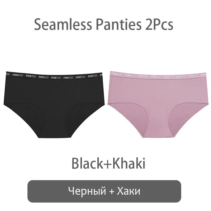 FINETOO Seamless Panties Women Rose Printing Underwear Fashion Letter Panty Ladies Briefs Underpants S-XL Female Briefs Lingerie