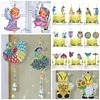 2pcs/set Crystal Sun Catcher Double-sided Diamond Painting Pendant Rainbow Chaser Hanging Kits