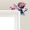 (US Local)Flower Girl  Diamond Painting Door Corner Sign DIY Door Frame Decor