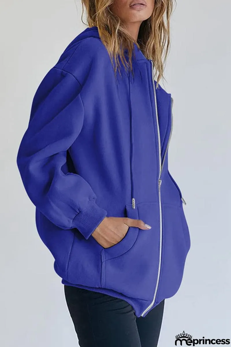 Casual Sportswear Solid Pocket Hooded Collar Outerwear