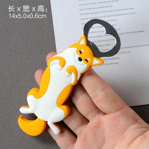 Athvotar Cute Animal Paw Wine Bottle Opener Beer Bottle Opener Cat Magnet Refrigerator Sticker Dog Fridge Magnet Beer Opener