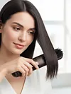 Cordless Hair Straightener Brush USB Rechargeable Portable Straightening Comb with 3 Temperature Settings & LED Display for Women Gift Idea for Home Travel
