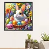 Lapin de P&acirc;ques eggs_round drill peinture diamant-30*30cm