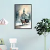 Diamond Painting-DIY Full Round Drill Christmas Snow House(40*60 CM)