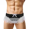 Mens Lace Spandex T Thong