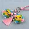 2Pcs Sunflower Bead Cross Stitch Keychain Kit Mosaic Beads Embroidery Keyrings